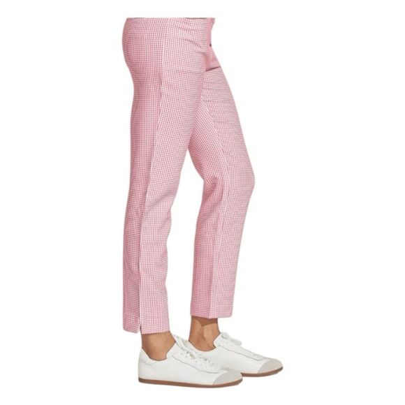 Acegolfs Eagle Golf 28" Performance Stretch Ankle Pants Blue White Gingham Check - Picture 4 of 12